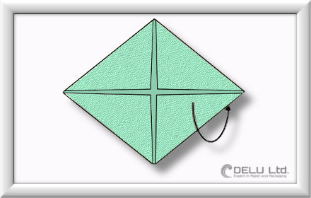 Origami Schachtel falten Schritt 003