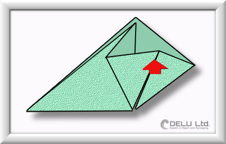 Origami Schachtel falten Schritt 005