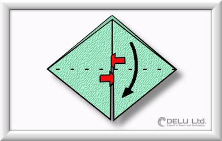 Origami Schachtel falten Schritt 008