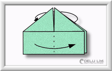 Origami Schachtel falten Schritt 011