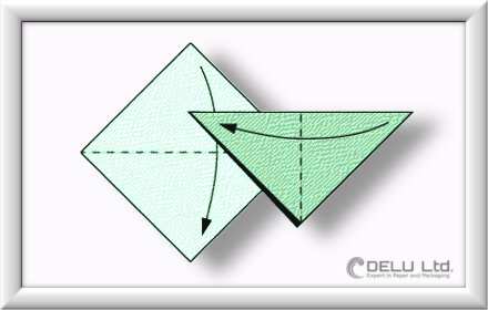 how to fold Origami Crane Step 001