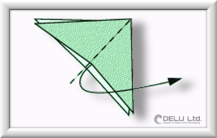 how to fold Origami Crane Step 003