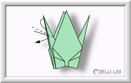 how to fold Origami Crane Step 010