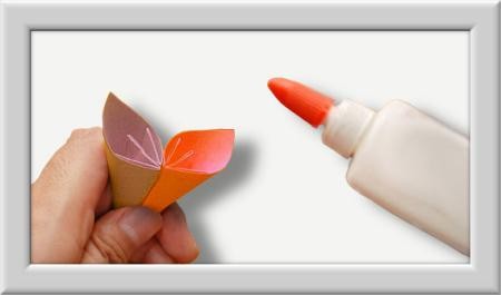 how to Kusuduma Origami Flower Step 014