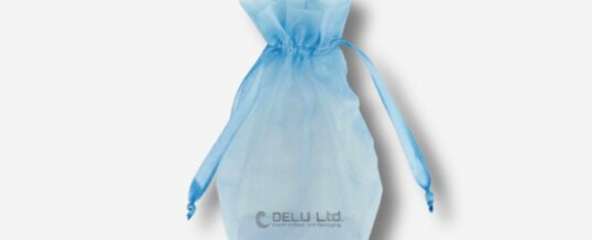 Organza Beutel Hellblau