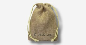 Burlap Drawstring Pouch – Natural