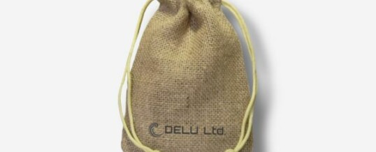 Burlap Drawstring Pouch – Natural