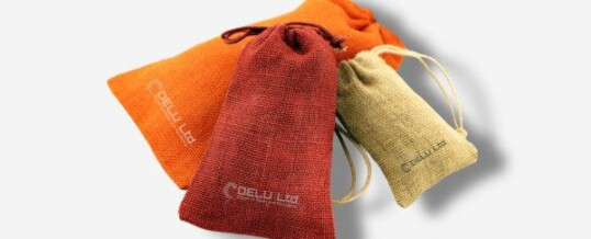 Jute/Burlap Drawstring Pouches