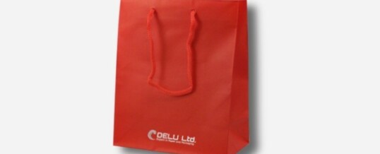 Paper Bag – Plain Red ; mat finish