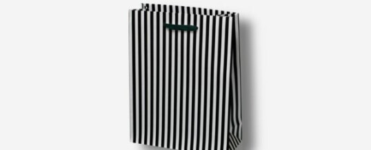 Paper Bag – Bold Stripes Black