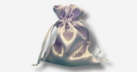 Satin Drawstring Pouch Pearl