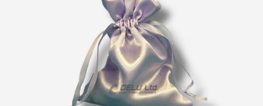 Satin Drawstring Pouch Pearl