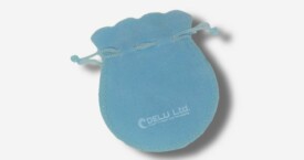 Velvet Jewelry Pouch – Sky Blue