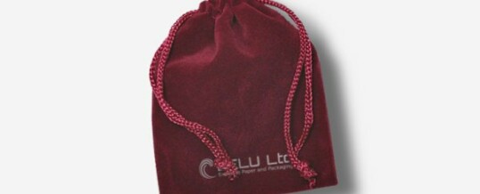 Velvet Drawstring Pouch – Burgundy