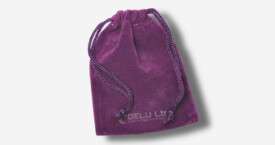 Velvet Drawstring Pouch – Purple