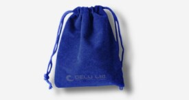 Velvet Drawstring Pouch – Sapphire