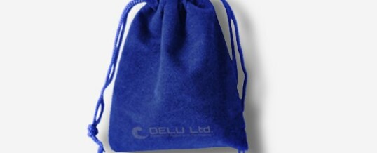 Velvet Drawstring Pouch – Sapphire