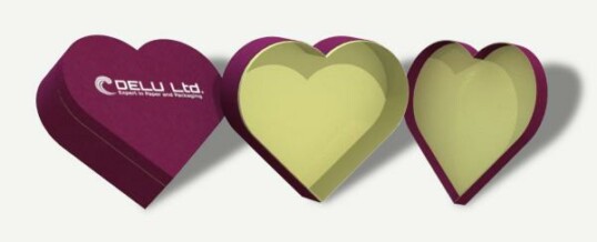 Heart shaped gift box – Lilac