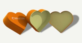 Heart shaped gift box – Orange