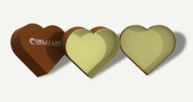 Heart shaped gift box – Brown