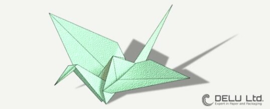 Instrucciones de Cómo plegar una grulla de Origami tradicional perfecto