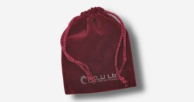 Bolsa de cordón de terciopelo – Rojo Borgoña