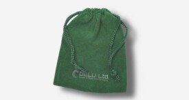 Bolsa de cordón de terciopelo – Verde